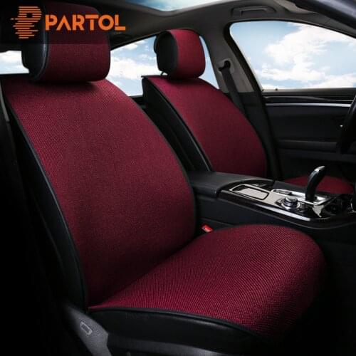 Breathable Flax Car Seat Cover Pad Summer Universal Automobile Seat Covers Auto Seat Cushion Protector Car Interior Accessories