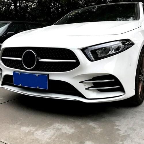 Carmonsons for Mercedes Benz A Class W177 A180 A200 Sports Line Plastic ABS Chrome Stickers Trim Cover Accessories Car Styling