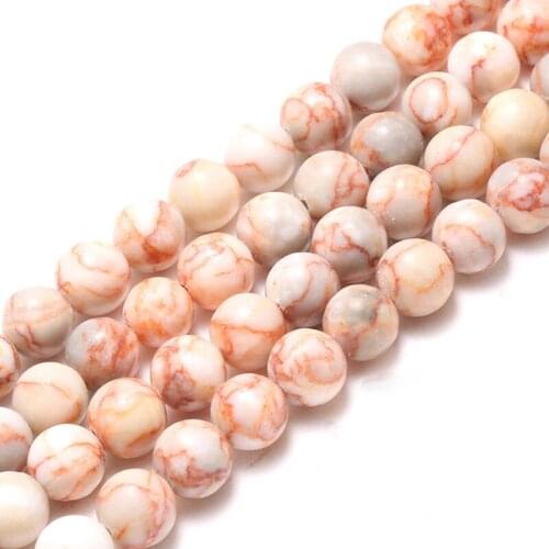 Natural Red Network Jaspers Beads Rhodonite Round Loose Stone Beads for Jewelry Making 15'' 6/8/10/12mm DIY Bracelet Necklace
