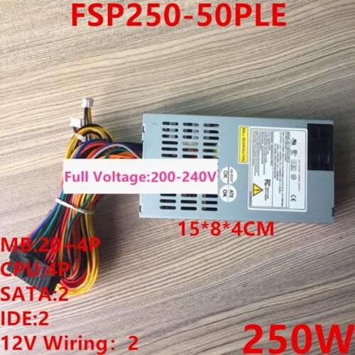 New Original PSU For FSP AIO FLEX HTPC NAS ITX Small 1U 250W Power Supply FSP250-50PLE ATX-400