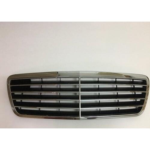 RQXR Front Bumper Grill Grille for Mercedes-Benz E class W210 E200 E240 E260 E280 E300 E320 1995-2001