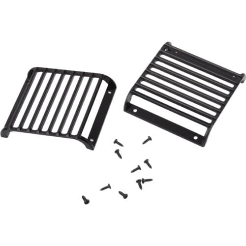 2pcs RC Car Headlight Grille Front Lamp Guard for 1/10 Traxxas TRX4 Crawler Part Accessory