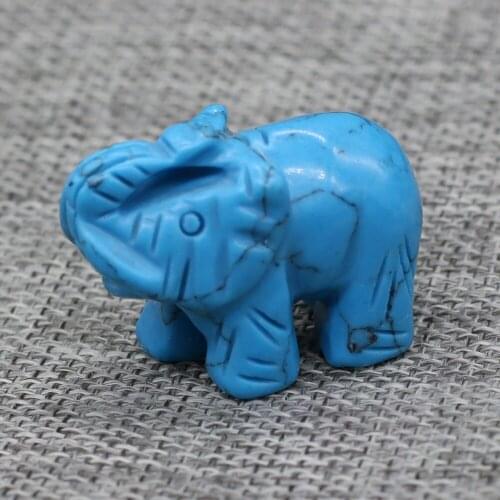 Natural Crystal Rose Quartzs Elephant Amethysts Animals Stone Crafts Small Decoration Home Decor Christmas Present Size 38x25mm