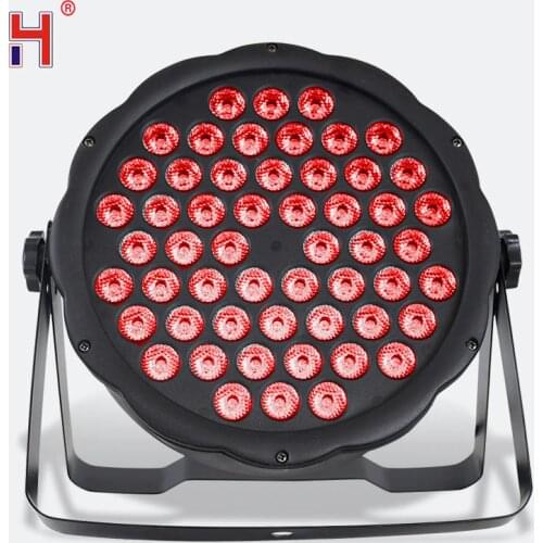 Professional Par Lights 54X3W Rgb Wash Light Dmx512 Controller Effect Flat Led Par Light High Power For Dj Disco Stage