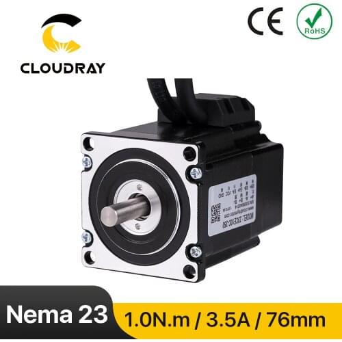 Cloudray Nema 23 Stepper Motor 1.0N.m 3.5A Closed Loop Stepper Servo motor with Encoder for CNC Router Engraving Milling Machine