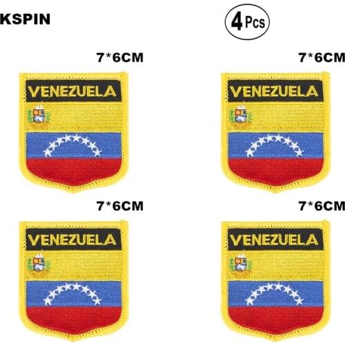 Venezuela Shiled Shape flag patches national flag patches for Cothing DIY Decoration