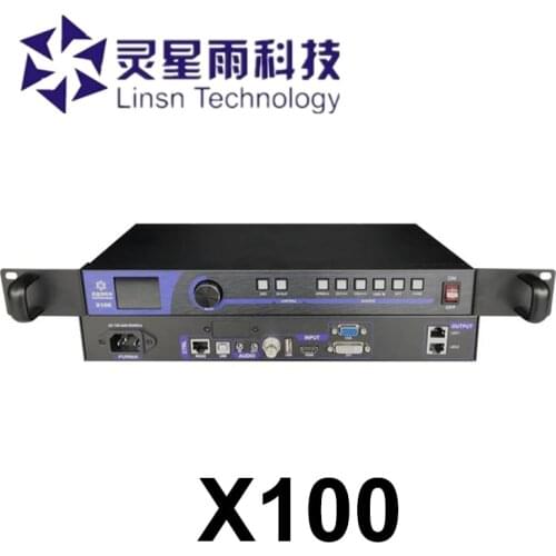 LINSN X100 video processor HDMI DVI VGA CV input 11V-220V AC voltage all in one LED display controller with Linsn sending card
