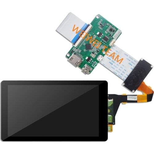Wisecoco LS055R1SX04 For Wanhao D7 LCD Panel 5.5 Inch 2k IPS QHD Display To MIPI Controller Board Tempered Glass Protector