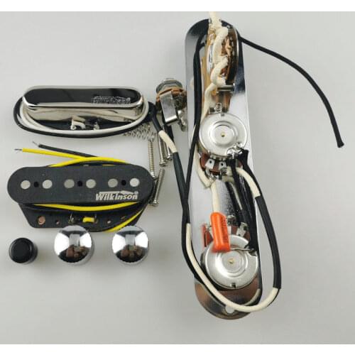 Electric Guitar Pickups Wilkinson WVT Ainico5 Single coil Guitar Pickup Apply to TL Guitar + Wiring Harness