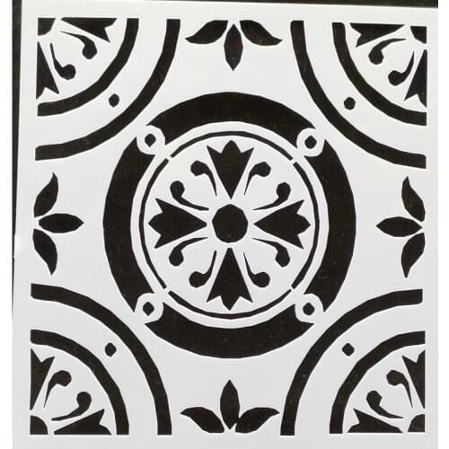 13*13 Flower pvc Layering Stencils for DIY Scrapbooking/photo album Decorative Embossing DIY Paper Cards Crafts