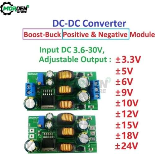 2 in 1 20W Boost-Buck Dual Output Voltage Module 3.6-30V to +-3-30V Output DC DC Step-up Step-down Converter Board Power Supply