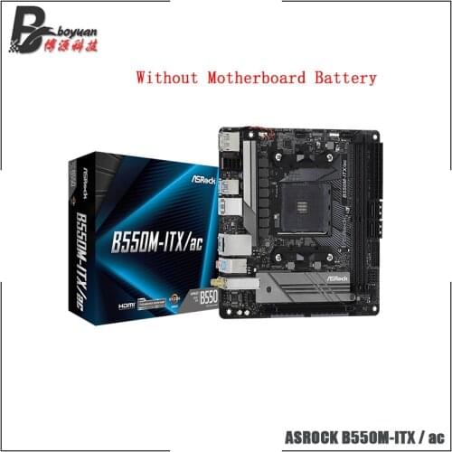 ASROCK B550M ITX / ac Mini-ITX AMD B550 DDR4 4733+ (OC)MHz USB3.2 New Max-64G Double Channel Socket AM4 Motherboard