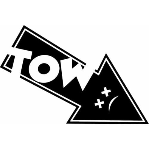 Car Sticker Tow Hook Arrow PVC Decal Track Drag Drift Race KK Vinyl Cover Scratches Waterproof PVC12.9cm X 8.6cm