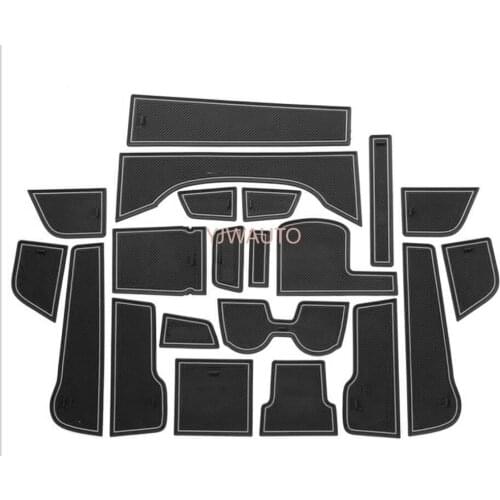 Door Slot Mat for Honda Crider 2019 2020 Gate Groove Cushion Car Door Rubber Cup Holder Mats Anti-slip Carpets Position