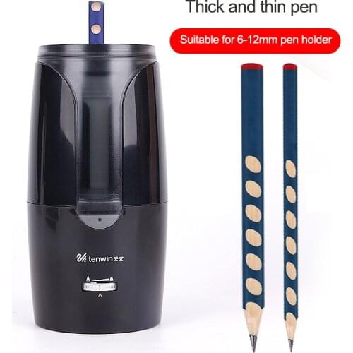 Student Electric Pencil Sharpener Automatic Pencil Sharpener Thick Triangle Pencil Hole Pen Sharpener Sketch Pencil Stationery