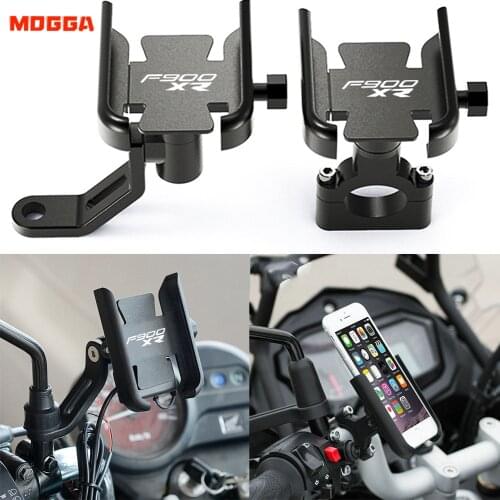 F900XR logo For Modified Mobile Phone Holder Motorcycle Bicycle Handlebar GPS Stand Accessories For BMW F900XR F 900 F900 XR