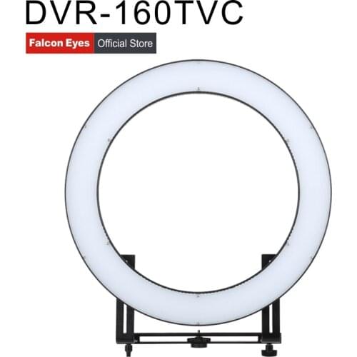 FalconEyes LED Selfie Ring Light 32W Bi-color Dimmable Film/Studio/Youtube Video Live Continuous Photography Lighting DVR-160TVC