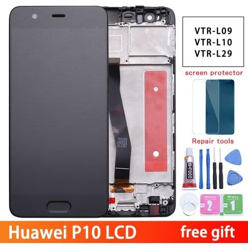 Huawei P10 LCD Display Touch Screen Digitizer Assembly VTR-L09 VTR-L10 VTR-L29 For 5.1" Huawei P10 LCD With Frame Replacement