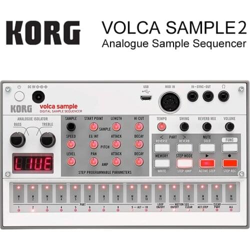 Korg Volca Sample Playback Rhythm Machine Tweak, Play, and Sequence Samples Volca Style