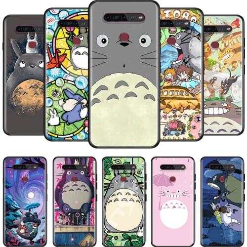 Cute Totoro Anime Studio Ghibli For LG G8 V30 V35 V40 V50 V60 Q60 K40S K50S K41S K51S K61 K71 K22 ThinQ 5G Phone Case