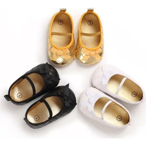 Fashion Cute Comfort Baby Girls Shoes PU Newborn Infant Casual First Walker Solid Color Toddler Shoes