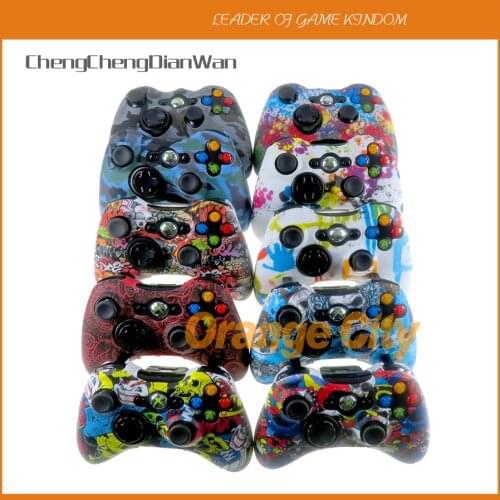 1PC/LOT Water Transfer Printing Protective Skin For xbox 360 Soft Silicone Case For xbox 360 Game Controller Accessories
