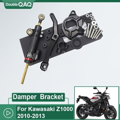 NEW For KAWASAKI Z1000 2010-2013 Aluminium Steering Stabilizer Damper Mount Bracket Kit 2011 2012