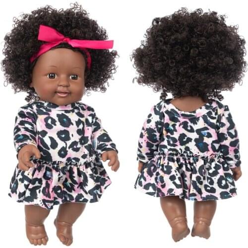 New Suit +30cm DollChristmas Best Gift For Baby Girls Black Toy Mini Cute Explosive hairstyle Doll Children Girls