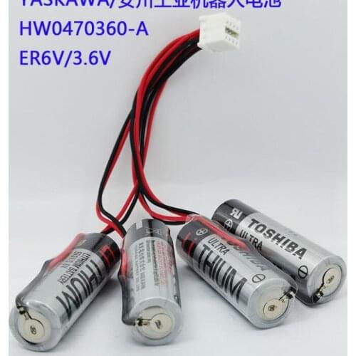 1PCS Original HW0470360-A HW0470360 4x ER6V/3.6V PLC Server Lithium Battery Pack with Plug for Robot