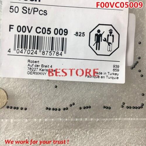 Original and new injector steel ball F00VC05009 for 0445110183,0445110269.0445110274
