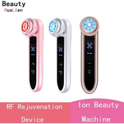 RF Beauty Instrument Lifting Firming Red Blue Light Ion Import Export Device