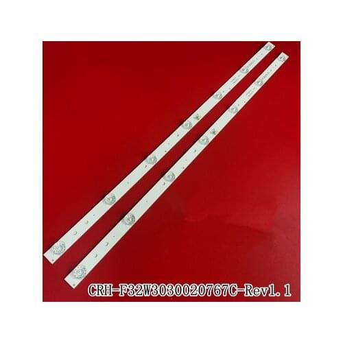 LED backlight for TCL LE32E2900 CRH-F32W3030020767C-REV1.1 7 6V 7LED 2PCS