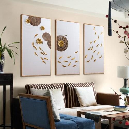 3D Three-dimensional Decorative Painting Living Room Bedroom Painting Sofa TV Background Wall Relief Painting