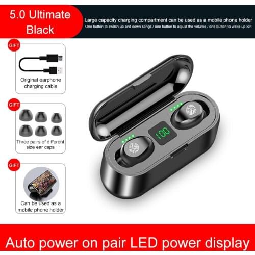 Mini Smart Touch TWS Wireless Headphones Bluetooth 5.0 Earphones Wireless Earbuds 8D Stereo Headset With 2000 MAh Charging Box