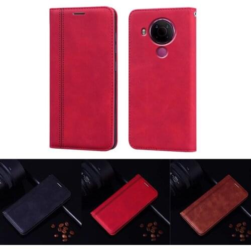 Vintage Business PU Leather Flip Case for Nokia 5.4 Coque Etui Protection Phone Cover for Fundas Para Nokia 5.4 TA-1340 Hoesje