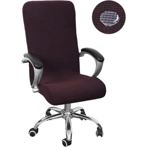 Waterproof Elastic Chair Covers Anti-dirty Rotating Stretch Office Computer Desk Seat Chair Cover Removable Slipcovers S/M/L