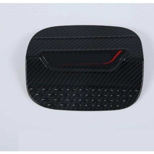 1PC Car Gasoline Tank Outer Cover Trim Decorative Sticker for Honda Accord 10th 2017 2018 Carbon Fibre Styling Accessories