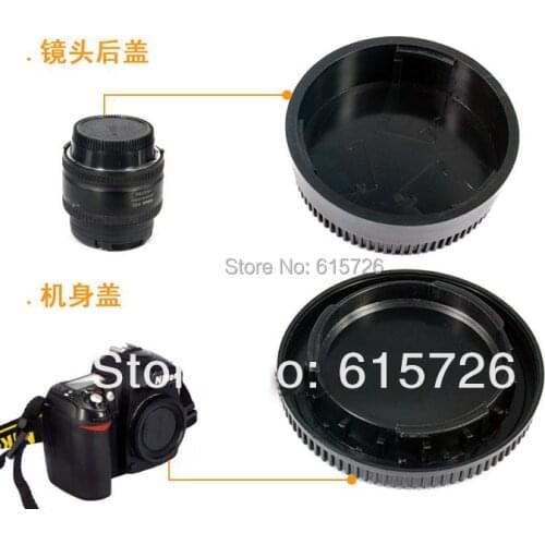 10 Pairs camera Body cap + Rear Lens Cap Hood Protector for nik&n SLR/DSLR with tracking number