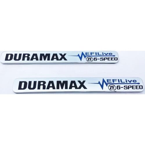 2 NEW Duramax Diesel ZF6 SPEED EFI LIVE Emblems six choose two
