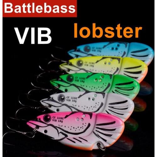 2021 NEW BATTLEBASS fishing lures Shrimp VIB Metal VIB Long shot Fishing Lure 40mm/6g 50mm/10g