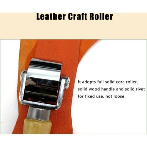 26/60/100mm Leather Glue Edges Laminating Roller Craft DIY Handmade Crease Tool Leather Craft Roller