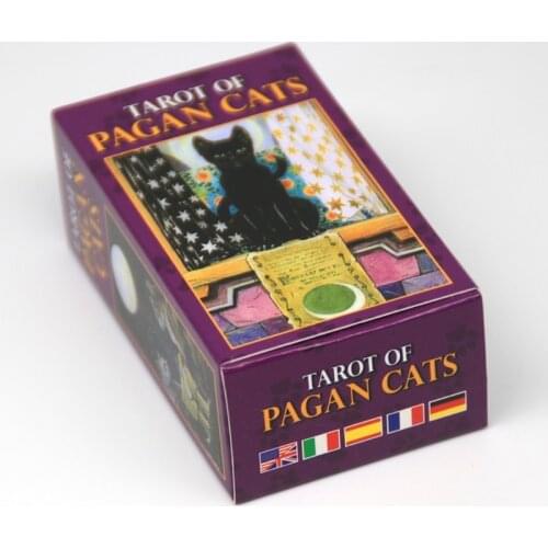 78 Cards Deck Tarot Of Pagan Cats Full English Party Board Game Oracle Cards