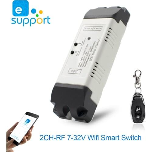 7V-32V 220V in the Garage EWelink Universal WiFi Smart Garage Door Opener Controller Alexa Compatible Remote Control for Gate
