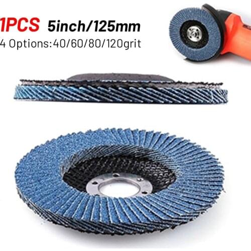 5 Inch 125 Mm Flap Grinding Wheel Sanding Disc 40/60/80/120 Grit Abrasive Tool Wood Cutting Angle Grinder Grinding Wheel