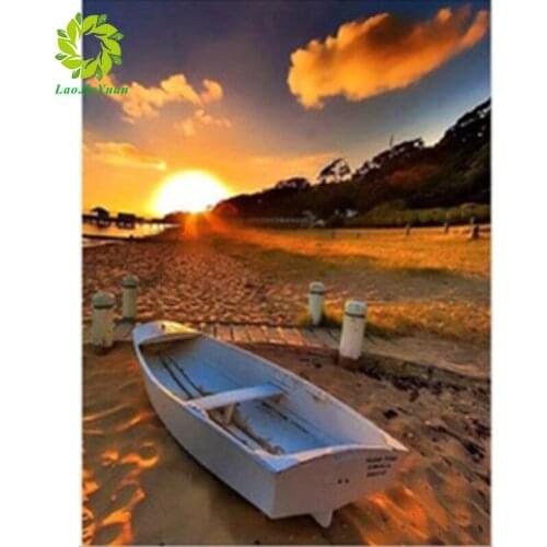 LaoJieYuan FULL Mosaic Pattern 5D DIY Diamond art Embroidery home decoration scenery diamond painting cross stitch New Year gift