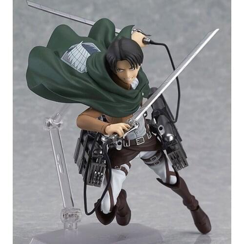 Animation Wholesale Attack of the Giants 213# Levi Ackerman Captain Super Actionable Model Doll 14cm