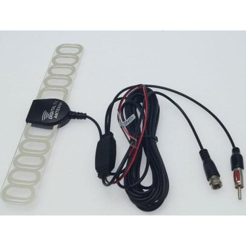 Car TV Digital DVB-T 2in1 FM/Radio Antenna Amp Booster F Connector TV Vehicle Mounted Antenna