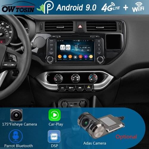 7" IPS 8Core 4G RAM+64G ROM Android 9.0 Car DVD Player For KIA RIO K3 2011 2012 2013 2014 DSP Radio GPS Parrot BT Adas Carplay