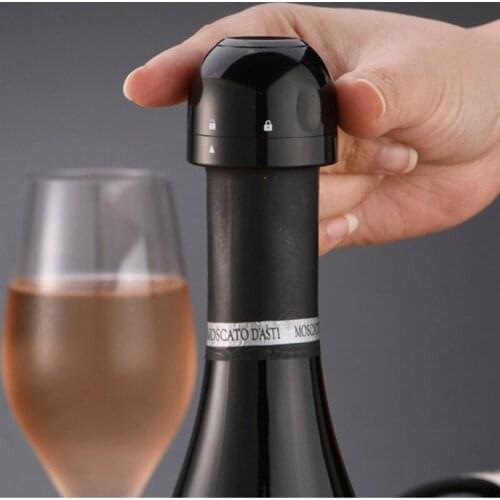 Bottle Stopper Vacuum Red Wine Bottle Cap Stopper Silicone Sealed Champagne Vacuum Retain Freshness Wine Plug Bar Tools Barware