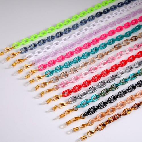 Skyrim Hot Women Acrylic Glasses Chain Holder Necklace Lanyard Sunglasses Chains on the Neck Anti-slip Eyewear Cord Wholesale